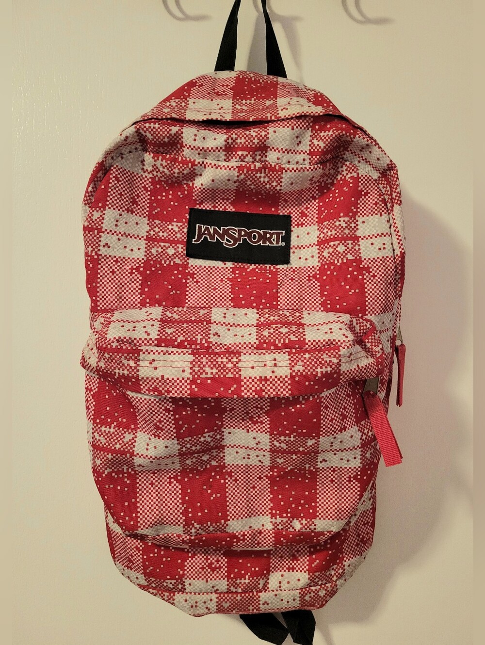 Pink Tulip Digi Plaid Jansport Backpack